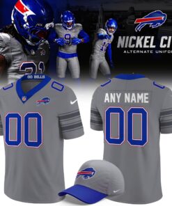 Buffalo Bills Nickel City Alternate Game Gray Football Jersey