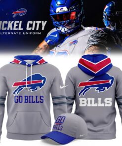 Buffalo Bills Nickel City Alternate Game Gray Hoodie