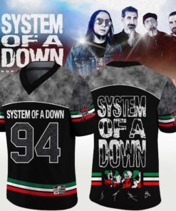 System of a Down “Europe / UK Stadium Tour 2026” signed Football Jersey v9