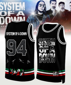 System of a Down “Europe / UK Stadium Tour 2026” signed Basketball Jersey v2