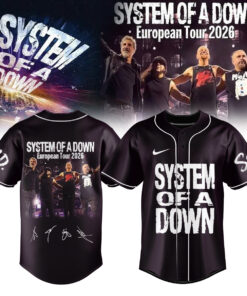 System of a Down “Europe / UK Stadium Tour 2026” signed Baseball Jersey v2