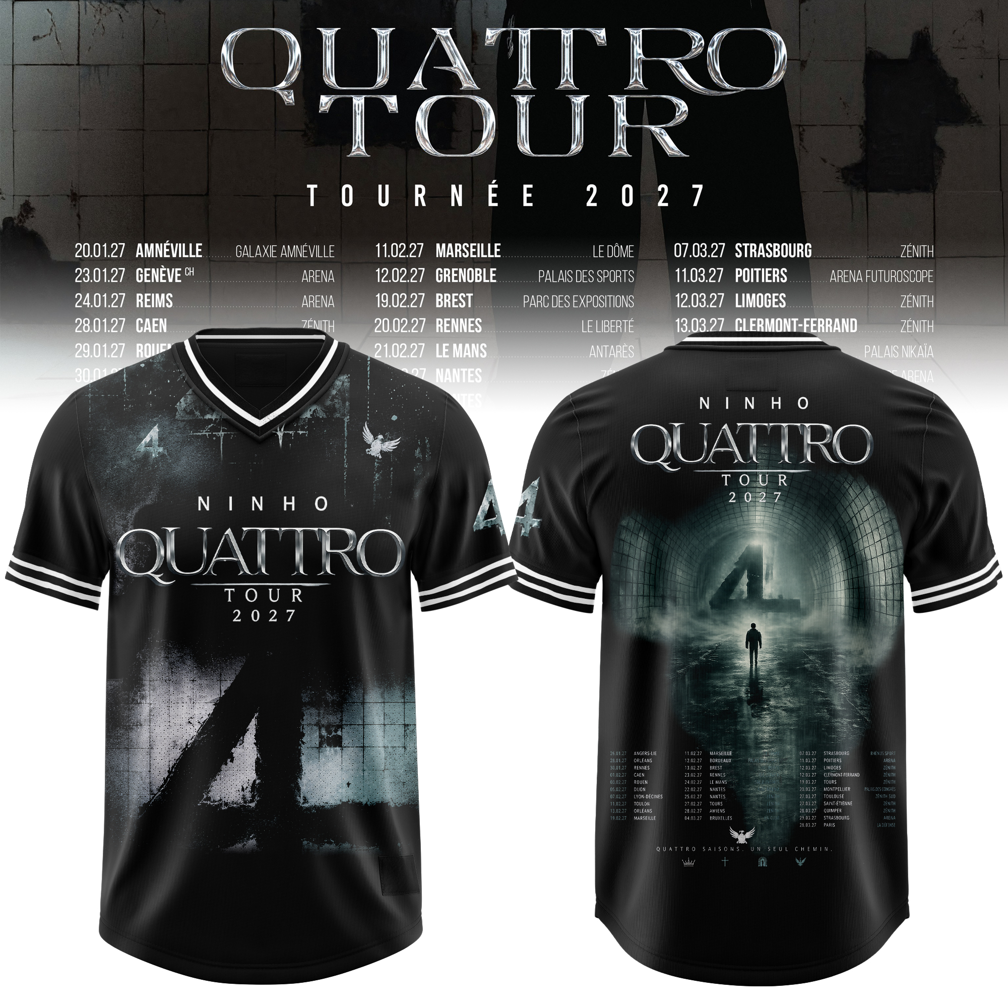 NINHO QUATTRO TOUR 2027 – Football Jersey v2 NINHO QUATTRO TOUR 2027 – Football Jersey v2