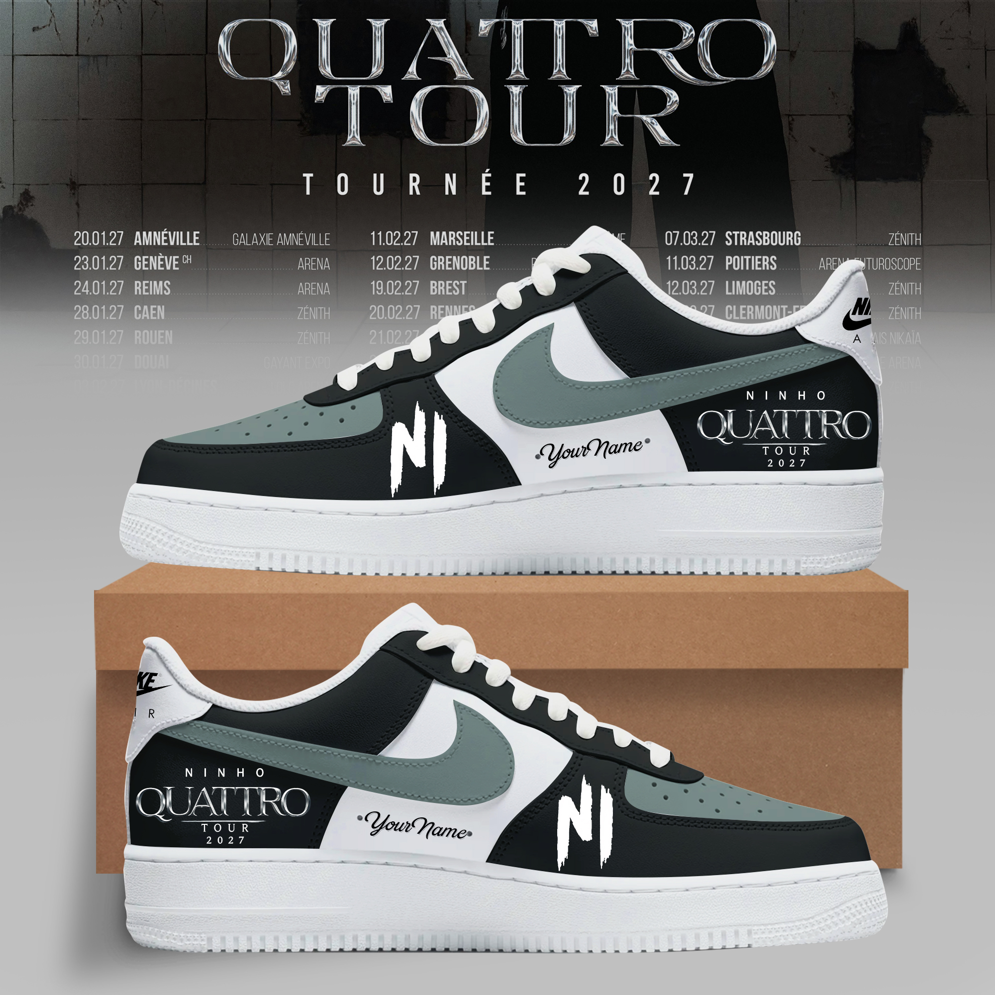 NINHO QUATTRO TOUR 2027 – AF1 Sneakers v3 NINHO QUATTRO TOUR 2027 – AF1 Sneakers v3
