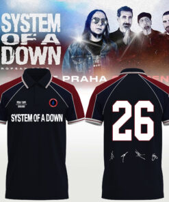 System of a Down “Europe / UK Stadium Tour 2026” signed Polo Shirt