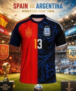 Spain Vs Argentina World Cup 2026 Final Split Custom Jersey Shirt Spain Vs Argentina World Cup 2026 Final Split Custom Jersey Shirt