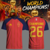 Spain World Cup Champions 2026 Soccer Jersey – Red Spain World Cup Champions 2026 Soccer Jersey – Red