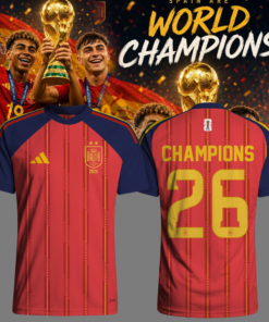Spain World Cup Champions 2026 Limited Edition Soccer Jersey