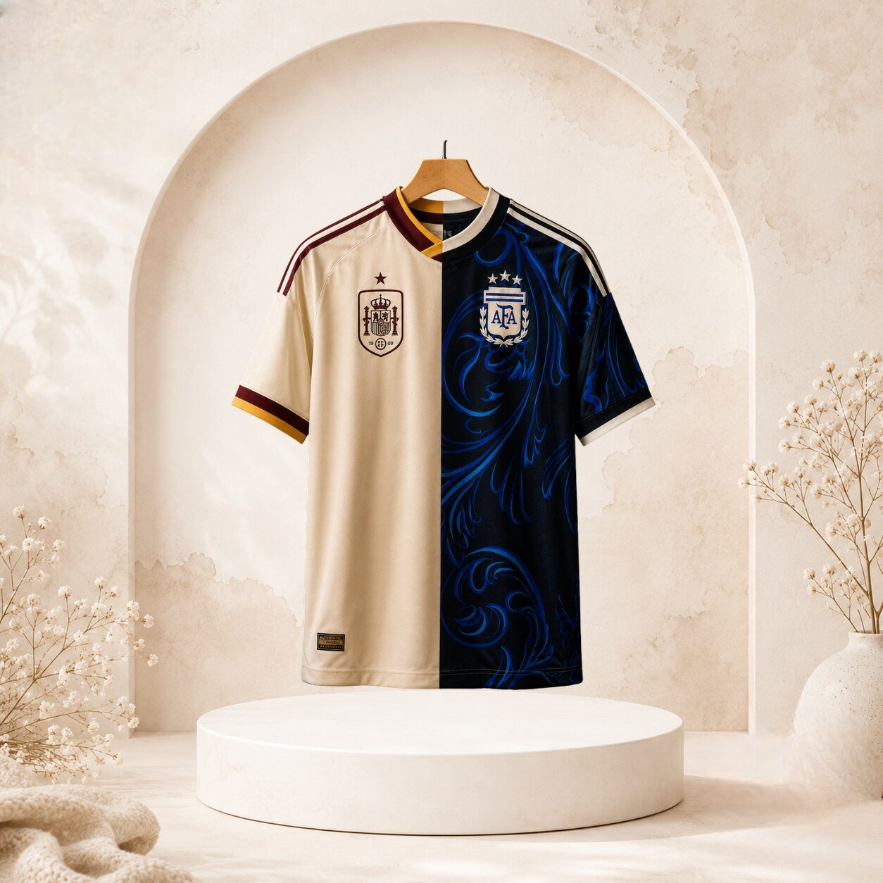 Spain vs Argentina World Cup 2026 Final Split Design Away Football Jersey Limited Edition Spain vs Argentina World Cup 2026 Final Split Design Away Football Jersey Limited Edition