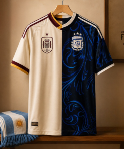 Spain vs Argentina World Cup 2026 Final Split Design Away Football Jersey Limited Edition