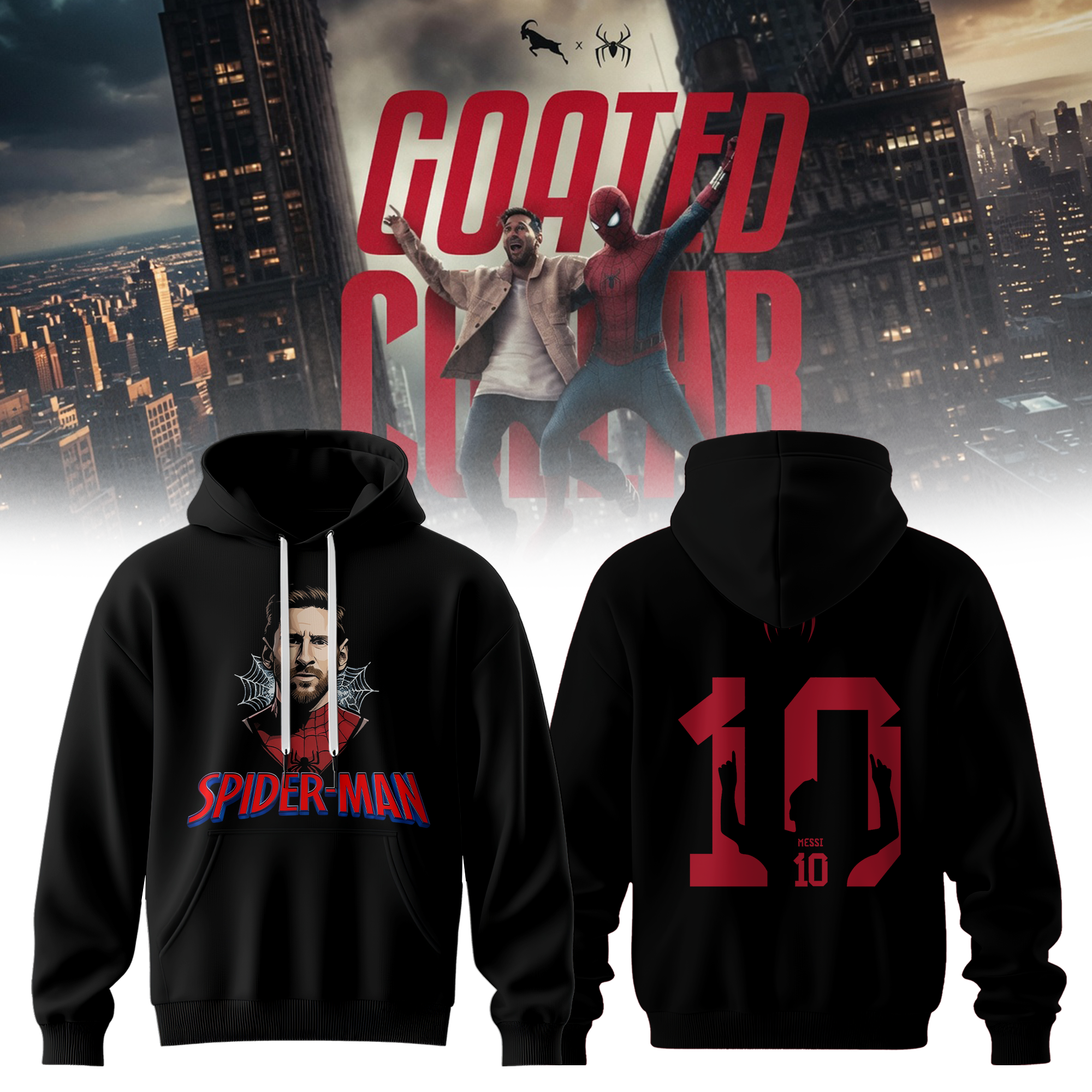Messi x Spider Man 2026 Edition Hoodie v3 Messi x Spider Man 2026 Edition Hoodie v3