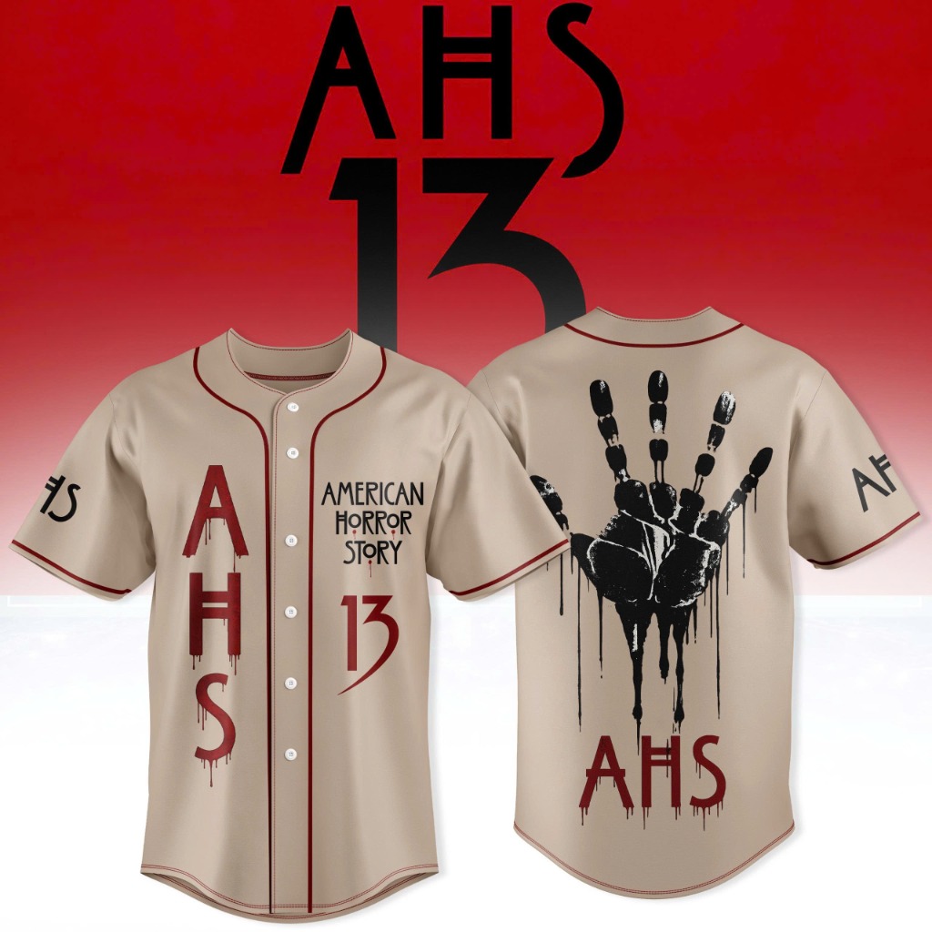 American Horror Story 13 3D All-Over Print Baseball Jersey – Sand Style American Horror Story 13 3D All-Over Print Baseball Jersey – Sand Style