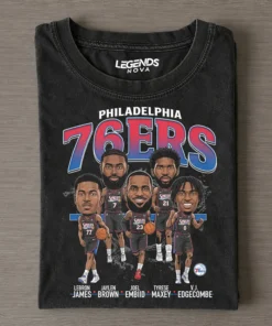 76ers Big Five Comic Tee