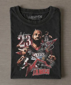 LeBron James 76ers Signed Tee