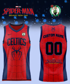 Boston Celtics x Spider-Man Brand New Day 2026 Custom Jersey