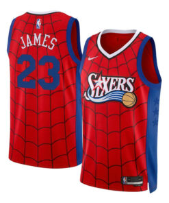 Philadelphia 76ers LeBron James #23 x Spider-Man Brand New Day Vapor Jersey