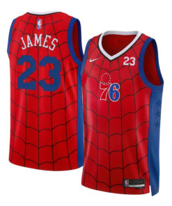 Philadelphia 76ers LeBron James 23 x Spider Man Brand New Day Vapor Jersey 3.jpg