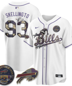 Buffalo Bills Nightmare Halloween Edition Baseball Jersey