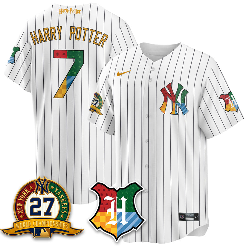 New York Yankees x Harry Potter “The Lightning Bolt Wizard” Edition Vapor Jersey New York Yankees x Harry Potter “The Lightning Bolt Wizard” Edition Vapor Jersey