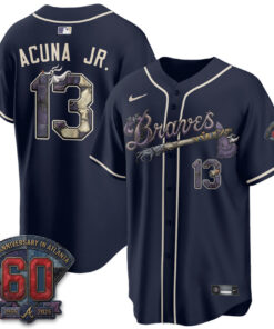 Atlanta Braves Nightmare Halloween Edition Baseball Jersey