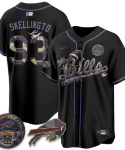 Buffalo Bills Nightmare Halloween Edition Baseball Jersey