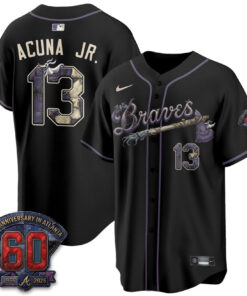Atlanta Braves Nightmare Halloween Edition Baseball Jersey