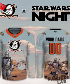 Anaheim Ducks Star Wars Night Limited Personalized Hockey Jersey