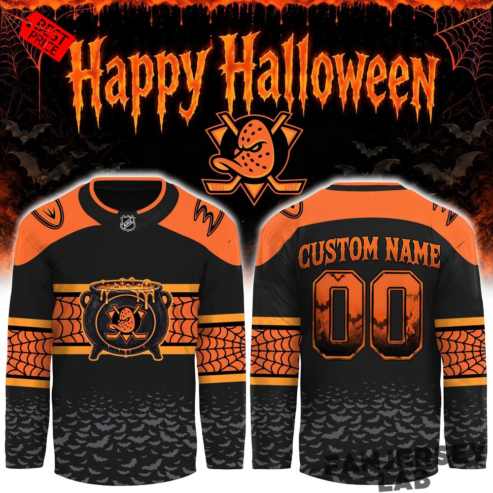 Anaheim Ducks x Halloween Day ’26 Custom Hockey Jersey Anaheim Ducks x Halloween Day ’26 Custom Hockey Jersey