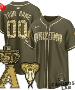 Arizona Diamondbacks Salute to Service 2026 Custom Jersey