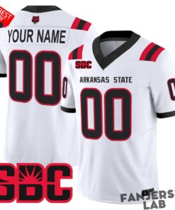 Arkansas State Red Wolves 2026 Custom Football Jersey Arkansas State Red Wolves 2026 Custom Football Jersey