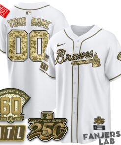 Atlanta Braves Salute to Service 2026 Custom Baseball Jersey