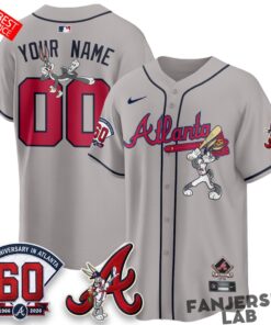 Atlanta Braves x Bunny Custom Baseball Jersey