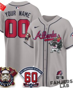 Atlanta Braves x Star Wars Darth Vader Custom Baseball Jersey