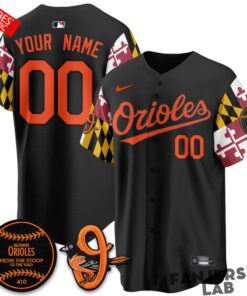 Baltimore Orioles x Maryland State Flag Custom Baseball Jersey