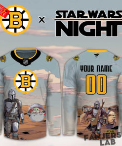 Boston Bruins Star Wars Night Limited Personalized Hockey Jersey