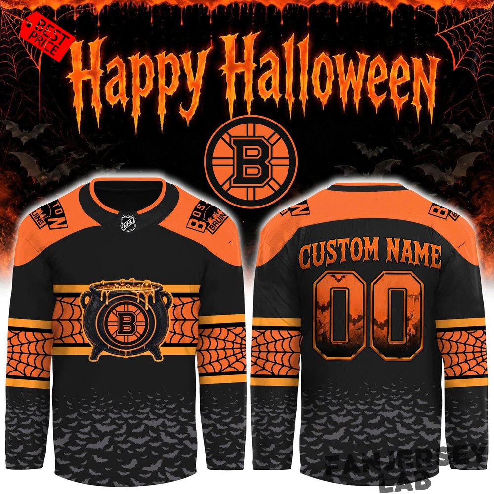 Boston Bruins x Halloween Day ’26 Custom Hockey Jersey Boston Bruins x Halloween Day ’26 Custom Hockey Jersey