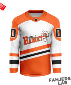 Buffalo Bandits Personalized White Hockey Jersey