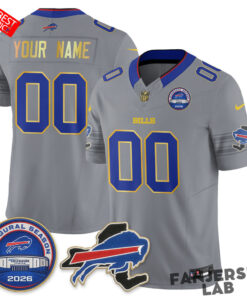 Buffalo Bills 2026 Gold Trim Edition Vapor Custom Football Jersey