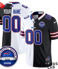 Buffalo Bills 2026 Split Edition Vapor Custom Football Jersey Buffalo Bills 2026 Split Edition Vapor Custom Football Jersey