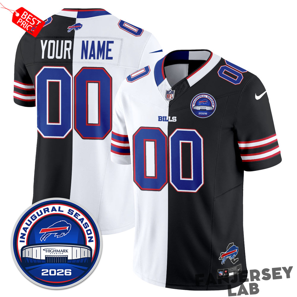 Buffalo Bills 2026 Split Edition Vapor Custom Football Jersey Buffalo Bills 2026 Split Edition Vapor Custom Football Jersey