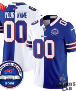 Buffalo Bills 2026 Split Edition Vapor Custom Football Jersey