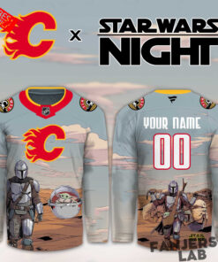 Calgary Flames Star Wars Night Limited Personalized Hockey Jersey