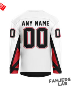 Calgary Roughnecks Personalized White Hockey Jersey