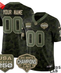 Chicago Bears 2026 Salute to Service Custom Football Jersey