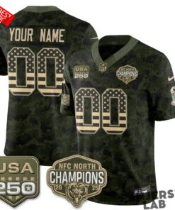 Chicago Bears 2026 Salute to Service Custom Football Jersey