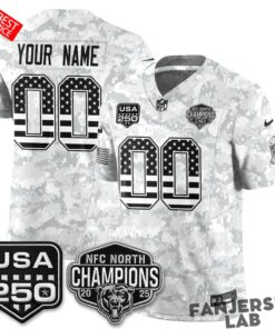 Chicago Bears 2026 Salute to Service Custom Football Jersey