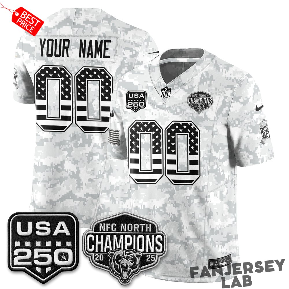 Chicago Bears 2026 Salute to Service Custom Football Jersey Chicago Bears 2026 Salute to Service Custom Football Jersey