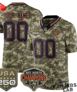 Chicago Bears 2026 Salute to Service Custom Football Jersey