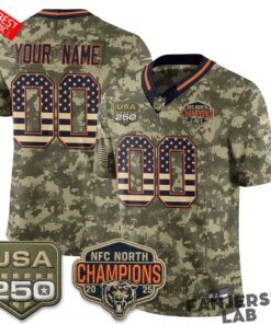 Chicago Bears 2026 Salute to Service Custom Football Jersey