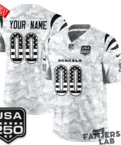 Cincinnati Bengals 2026 Salute to Service Custom Football Jersey