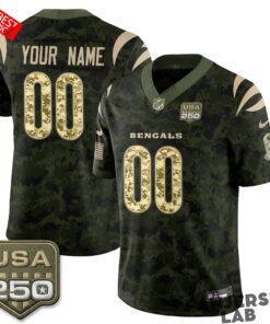 Cincinnati Bengals 2026 Salute to Service Custom Football Jersey